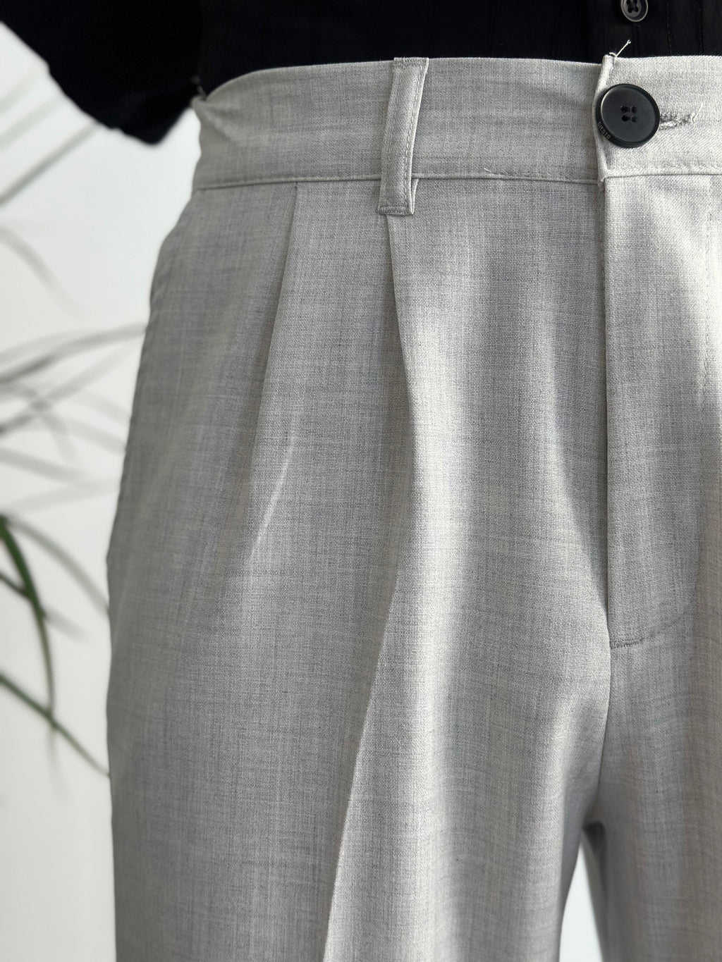 Comfort-Waist Pleated Trousers