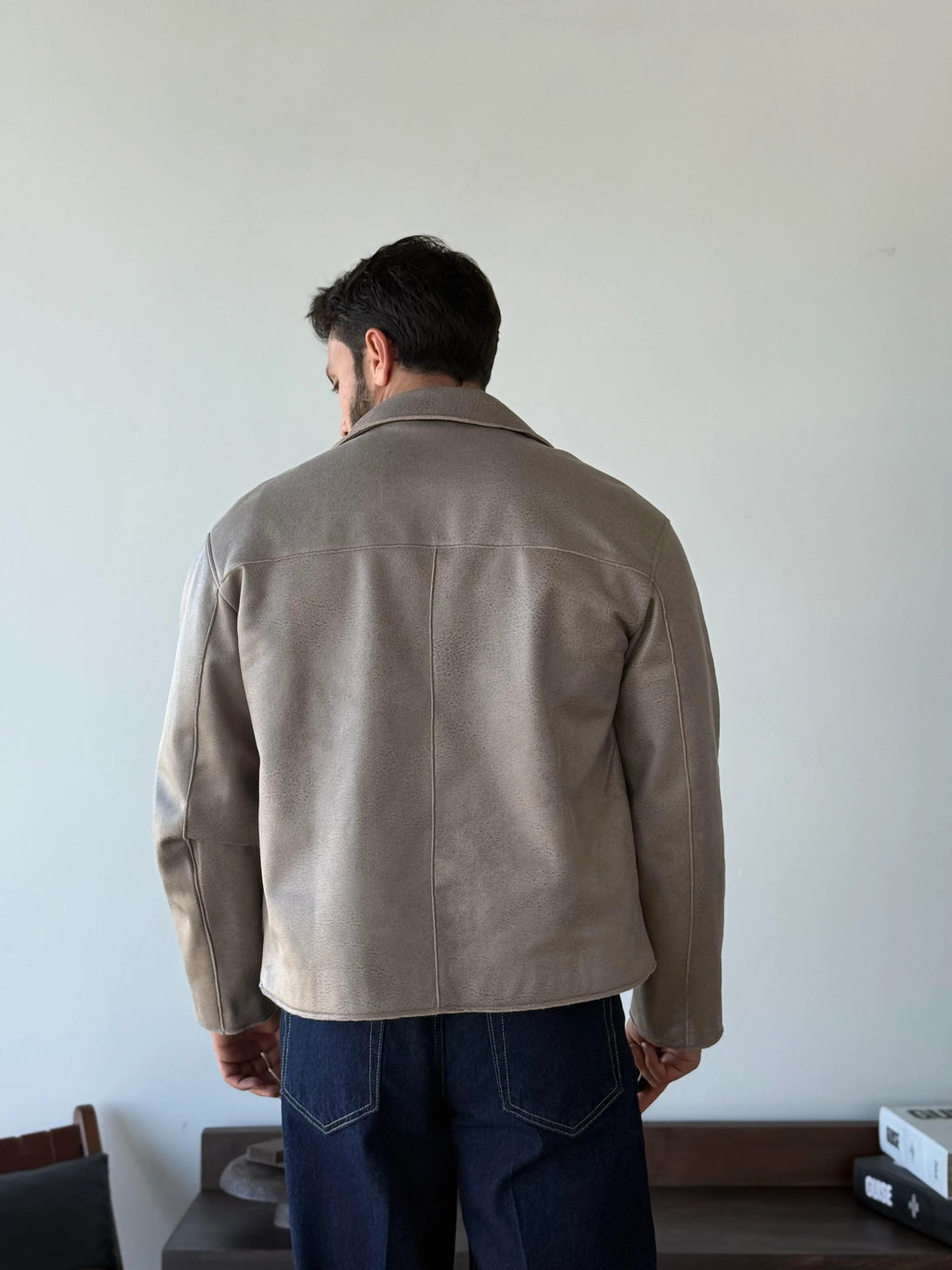 Zaur Minimalist Leather Blouson